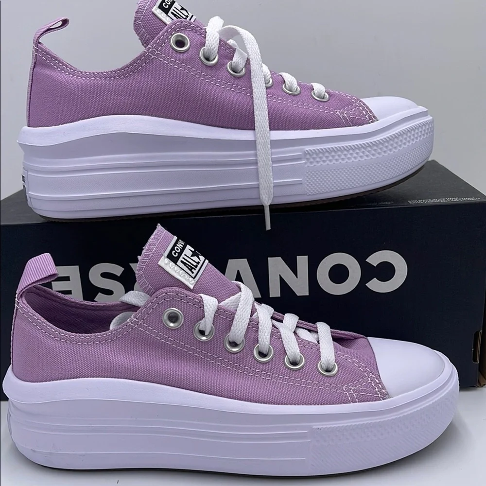 Converse WMNS CTAS MOVE OX CLASSIC AMETHYST/WHITE/BLACK A10390C Platforms Snkrs